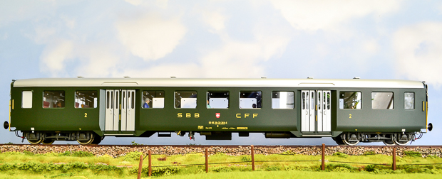 SBB-Leichtstahlwagen, Spur 1, von Fine Models. Fotos: Fine Models