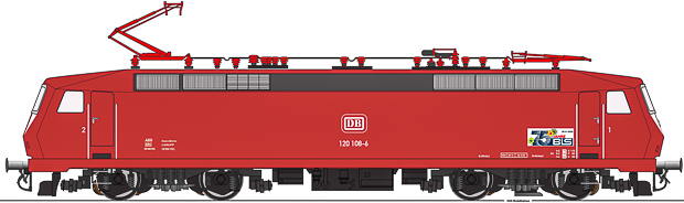 KISS DB 120108-6. Illustration: KISS Modellbahnen