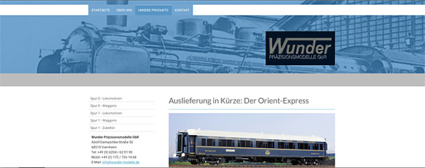 Wunder Website Spur 1, Screenshot