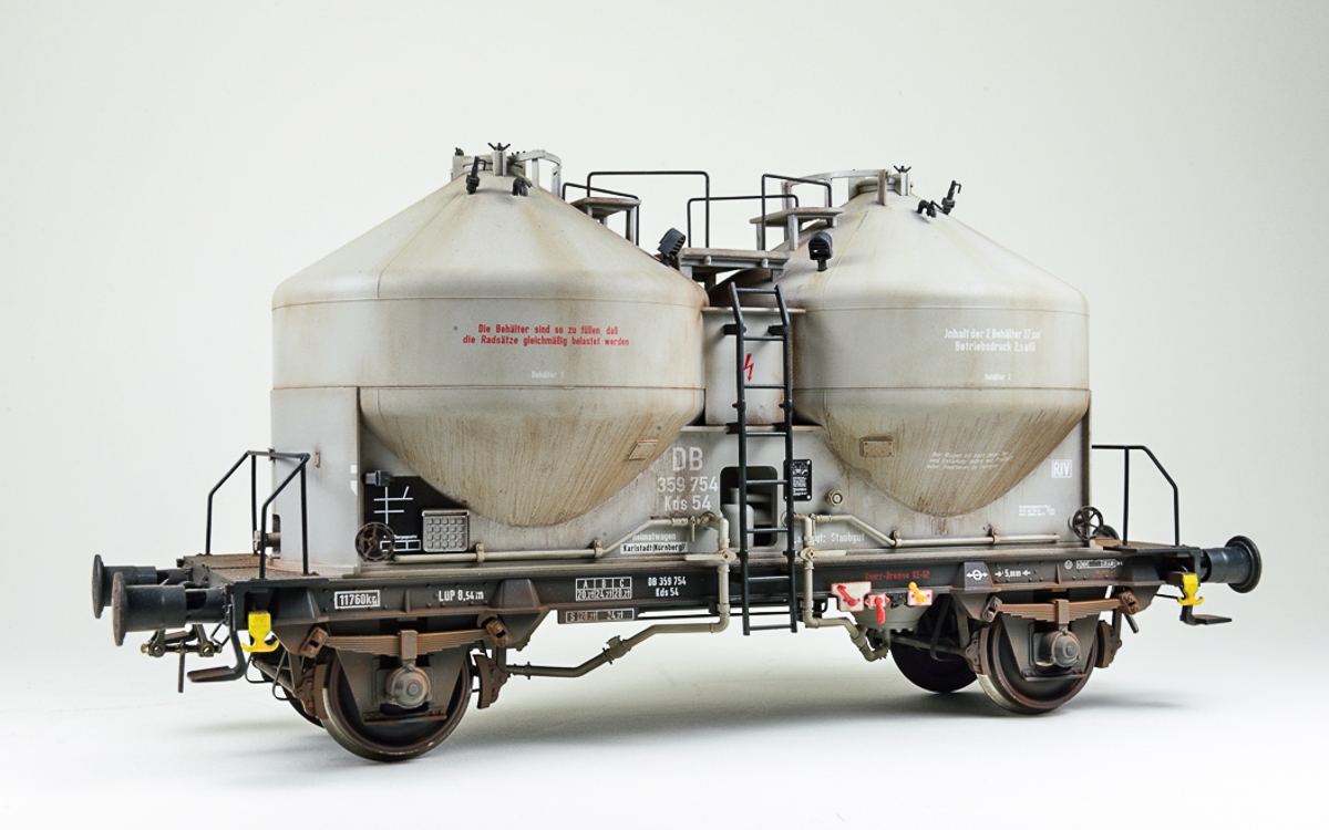 Patinierter Märklin-Güterwagen. Foto: Heinrich Hütz