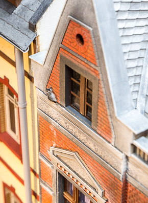 Detail des Uhrmacherhauses von Stangel, 1:32