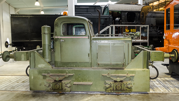 Rangiertraktor in Danmarks Jernbanemuseum. Foto: Friedhelm Weidelich