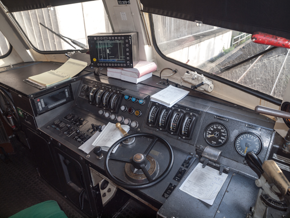 Führerstand einer 113 bzw. Bügelfalten-E10, Foto: Friedhelm Weidelich