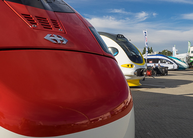 Züge auf der Innotrans 2016. Foto: Friedhelm Weidelich, spur1info.com