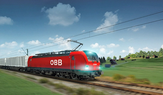 Vectron der ÖBB. Simulation: Siemens AG